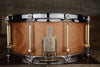 NOBLE & COOLEY 14 X 6 SS CLASSIC SOLID MAPLE SHELL SNARE DRUM, BURNT ALE MATTE