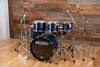 NOBLE & COOLEY WALNUT CLASSIC, 5 PIECE DRUM KIT, TRANSLUCENT BLUE LACQUER