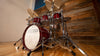 NOBLE & COOLEY WALNUT CLASSIC, 5 PIECE DRUM KIT, TRANSLUCENT CHERRY RED LACQUER