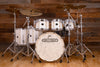 NOBLE & COOLEY CD MAPLE / HORIZON HYBRID 6 PIECE DRUM KIT, ANTIQUE WHITE GLOSS