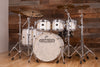 NOBLE & COOLEY CD MAPLE / HORIZON HYBRID 6 PIECE DRUM KIT, ANTIQUE WHITE GLOSS