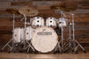 NOBLE & COOLEY CD MAPLE / HORIZON HYBRID 6 PIECE DRUM KIT, ANTIQUE WHITE GLOSS