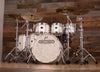 NOBLE & COOLEY CD MAPLE / HORIZON HYBRID 6 PIECE DRUM KIT, ANTIQUE WHITE GLOSS