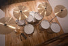 NOBLE & COOLEY CD MAPLE / HORIZON HYBRID 6 PIECE DRUM KIT, ANTIQUE WHITE GLOSS