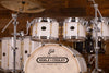 NOBLE & COOLEY CD MAPLE / HORIZON HYBRID 6 PIECE DRUM KIT, ANTIQUE WHITE GLOSS