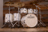 NOBLE & COOLEY CD MAPLE / HORIZON HYBRID 6 PIECE DRUM KIT, ANTIQUE WHITE GLOSS