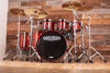 NOBLE & COOLEY WALNUT CLASSIC, 6 PIECE DRUM KIT, TRANSLUCENT CHERRY RED LACQUER