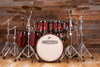 NOBLE & COOLEY WALNUT CLASSIC, 6 PIECE DRUM KIT, TRANSLUCENT CHERRY RED LACQUER (PRE-LOVED)