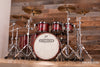 NOBLE & COOLEY WALNUT CLASSIC, 6 PIECE DRUM KIT, TRANSLUCENT CHERRY RED LACQUER (PRE-LOVED)