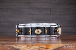 NOBLE & COOLEY 14 X 3.875 SS CLASSIC MAPLE PICCOLO SNARE DRUM, PIANO BLACK GLOSS, DIECAST HOOPS