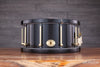 NOBLE & COOLEY 14 X 7 SS CLASSIC SOLID MAPLE SHELL SNARE DRUM, GLOSS BLACK WITH MATCHING WOOD HOOPS