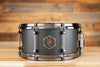 NOBLE & COOLEY 13 X 6.5 WALNUT PLY SNARE DRUM MATTE BLACK WITH WALNUT REVEAL BADGE AND BLACK CHROME FITTINGS