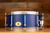 NOBLE & COOLEY 14 X 6 SS CLASSIC SOLID ASH SHELL SNARE DRUM, TRANSPARENT BLUE GLOSS