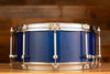 NOBLE & COOLEY 14 X 6 SS CLASSIC SOLID ASH SHELL SNARE DRUM, TRANSPARENT BLUE GLOSS