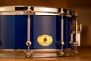 NOBLE & COOLEY 14 X 6 SS CLASSIC SOLID ASH SHELL SNARE DRUM, TRANSPARENT BLUE GLOSS