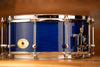 NOBLE & COOLEY 14 X 6 SS CLASSIC SOLID ASH SHELL SNARE DRUM, TRANSPARENT BLUE GLOSS