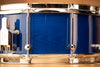 NOBLE & COOLEY 14 X 6 SS CLASSIC SOLID ASH SHELL SNARE DRUM, TRANSPARENT BLUE GLOSS