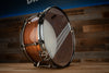 NOBLE & COOLEY 14 X 6.5 WALNUT PLY SNARE DRUM, NATURAL GLOSS WITH BLACK CHROME HARDWARE