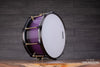 NOBLE & COOLEY 14 X 7 SS CLASSIC SOLID ASH SHELL SNARE DRUM, BLACK TO PURPLE FADE GLOSS