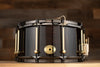 NOBLE & COOLEY 14 X 7 SS CLASSIC CHERRY SOLID SHELL SNARE DRUM BLACK WASH GLOSS WITH BRASS / BLACK CHROME HARDWARE