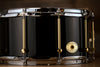 NOBLE & COOLEY 14 X 7 SS CLASSIC SOLID MAPLE SHELL SNARE DRUM, GLOSS BLACK