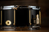NOBLE & COOLEY 14 X 7 SS CLASSIC SOLID MAPLE SHELL SNARE DRUM, GLOSS BLACK
