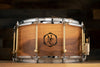 NOBLE & COOLEY SS CLASSIC TWO TONE WALNUT 14 X 7 SOLID SHELL SNARE DRUM, NATURAL SATIN