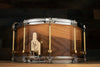 NOBLE & COOLEY SS CLASSIC TWO TONE WALNUT 14 X 7 SOLID SHELL SNARE DRUM, NATURAL SATIN