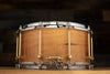NOBLE & COOLEY SS CLASSIC TWO TONE WALNUT 14 X 7 SOLID SHELL SNARE DRUM, NATURAL SATIN