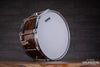 NOBLE & COOLEY 14 X 7 SS CLASSIC SOLID SHELL WALNUT SNARE DRUM, NATURAL GLOSS, WOOD BURN LOGO