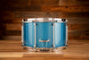 NOBLE & COOLEY 14 X 8 COPPER CLASSIC SNARE DRUM, CAIRO BLUE SPARKLE WITH COPPER REVEAL, CHROME HARDWARE