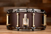 NOBLE & COOLEY 14 X 6 ALLOY CAST ALUMINIUM, MATTE BURGUNDY, BRASS LUGS, BLACK CHROME HOOPS