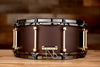 NOBLE & COOLEY 14 X 6 ALLOY CAST ALUMINIUM, MATTE BURGUNDY, BRASS LUGS, BLACK CHROME HOOPS