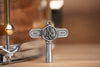 NOBLE & COOLEY MAGNETIC DRUM KEY ANTIQUE SILVER