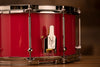 NOBLE & COOLEY 14 X 7 SS CLASSIC MAPLE SOLID SHELL SNARE DRUM, HOT PINK LACQUER