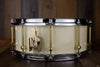 NOBLE & COOLEY 14 X 6 SS CLASSIC MAPLE SNARE DRUM, IVORY GLOSS