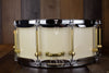 NOBLE & COOLEY 14 X 6 SS CLASSIC MAPLE SNARE DRUM, IVORY GLOSS