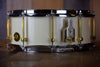 NOBLE & COOLEY 14 X 6 SS CLASSIC MAPLE SNARE DRUM, IVORY GLOSS