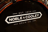 NOBLE & COOLEY CD MAPLE 4 PIECE DRUM KIT, HONEY MAPLE BLACK BURST LACQUER, BLACK CHROME FITTINGS