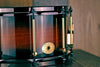 NOBLE & COOLEY 14 X 7 SS CLASSIC TULIP SOLID SHELL SNARE DRUM HONEY BURST WITH GOLD / BLACK HARDWARE