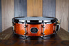 NOBLE & COOLEY 14 X 4.75 HORIZON MAPLE/MAHOGANY SNARE DRUM HONEY MAPLE GLOSS / BLACK CHROME HARDWARE