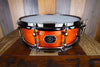 NOBLE & COOLEY 14 X 4.75 HORIZON MAPLE/MAHOGANY SNARE DRUM HONEY MAPLE GLOSS / BLACK CHROME HARDWARE