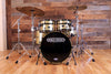 NOBLE & COOLEY HORIZON SERIES 4 PIECE DRUM KIT, GOLD SPARKLE LACQUER, BLACK CHROME FITTINGS