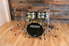 NOBLE & COOLEY HORIZON SERIES 4 PIECE DRUM KIT, GOLD SPARKLE LACQUER, BLACK CHROME FITTINGS