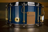 NOBLE & COOLEY 14 X 7 SS CLASSIC SOLID MAPLE SHELL SNARE DRUM, DIECAST HOOPS, TRANSLUCENT BLUE BURST