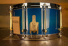 NOBLE & COOLEY 14 X 7 SS CLASSIC SOLID MAPLE SHELL SNARE DRUM, DIECAST HOOPS, TRANSLUCENT BLUE BURST