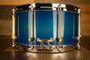 NOBLE & COOLEY 14 X 7 SS CLASSIC SOLID MAPLE SHELL SNARE DRUM, DIECAST HOOPS, TRANSLUCENT BLUE BURST