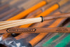 NOBLE & COOLEY TWIST RODS, BROWN JAZZ LITE PAIR WITH INTERCHANGABLE END CAPS