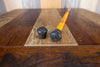 NOBLE & COOLEY TWIST RODS, BROWN JAZZ LITE PAIR WITH INTERCHANGABLE END CAPS