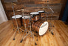 NOBLE & COOLEY WALNUT CLASSIC 5 PIECE DRUM KIT, NATURAL WALNUT GLOSS LACQUER